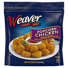 Weaver Fully Cooked Popcorn Chicken, 26 Ounce