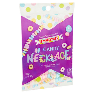 Smarties Candy Necklace, 4 count, 2.9 oz