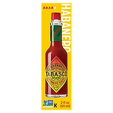 Tabasco Habanero Hot! Sauce, 2 fl oz
