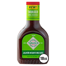 Tabasco Jalapeño Mesquite, BBQ Sauce, 18 Ounce
