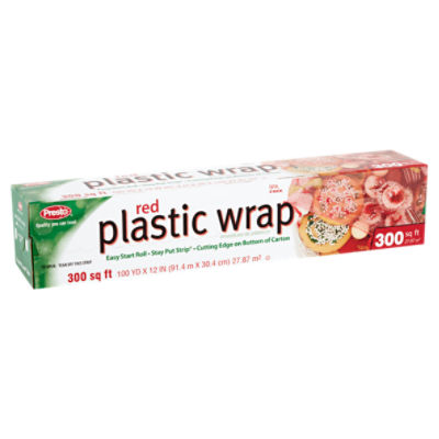 Plastic on sale wrap red