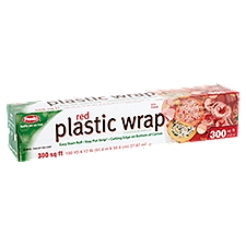 Presto Plastic Wrap Red 300 sq ft, 1 Each
