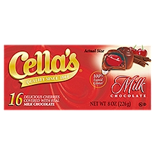 cella's chocolate covered cherries - milk chocolate, 8 Ounce