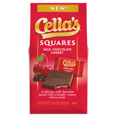 Cella's Milk Chocolate Cherry Squares, 5.29 oz