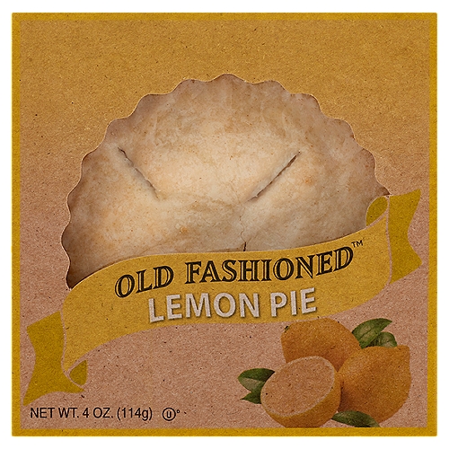 Old Fashioned Lemon Pie, 4 oz