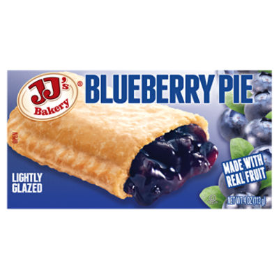 JJ's Bakery Lightly Glazed Blueberry Pie, 4 oz