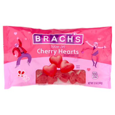 Brach's Jube Jel Cherry Hearts Candy, 12 oz