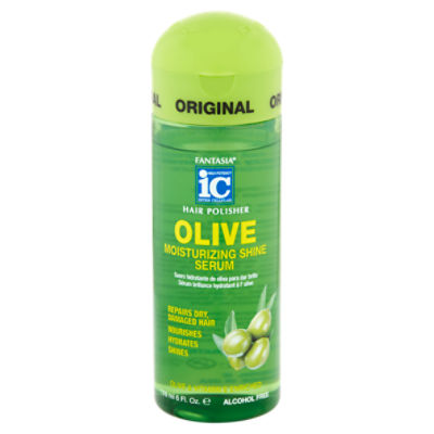 Fantasia High Potency Inter Cellular Original Olive Moisturizing Shine Serum Hair Polisher, 6 fl oz