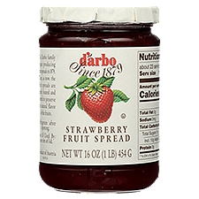 D'arbo Strawberry, Fruit Spread, 16 Ounce