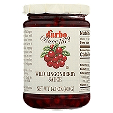d'arbo Wild Lingonberry Sauce, 14.1 oz