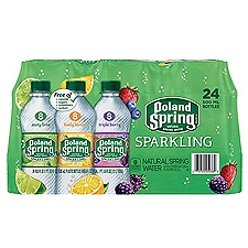 Poland Spring Sparkling Natural Spring Water Variety Pack, 405.6 fl oz