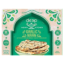 Deep Indian Kitchen Garlic Naan, 3 count, 8 oz