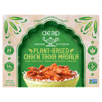 Deep Indian Kitchen Plant-Based Chik'n Tikka Masala, 9 oz