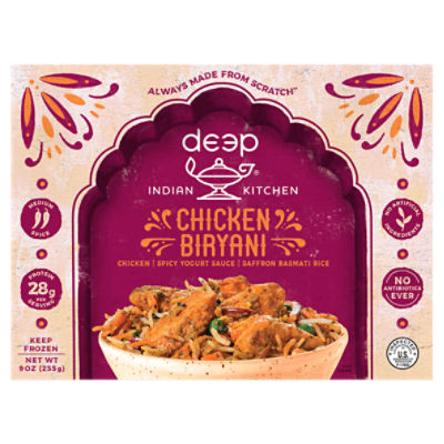 Deep Indian Kitchen Chicken Biryani, 9 oz