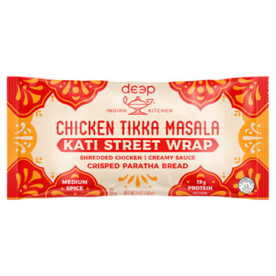 Deep Indian Kitchen Chicken Tikka Masala Kati Street Wrap, 5 oz