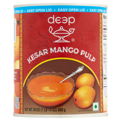 Deep Kesar Mango Pulp, 30 oz