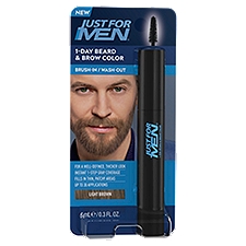 Just for Men Light Brown 1-Day Beard & Brow Color, 0.3 fl oz, 0.3 Fluid ounce