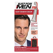 Just For Men Darkest Brown A-50 Easy Comb-In Color Multiple Application Haircolor Kit, 1.2 oz