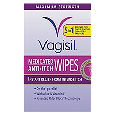 Vagisil Maximum Strength Medicated Anti-Itch Wipes