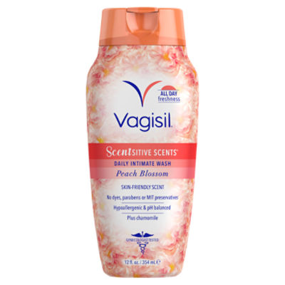 Vagisil Scentsitive Scents Peach Blossom Daily Intimate Wash, 12 fl oz