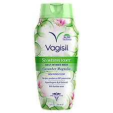 Vagisil Scentsitive Scents Cucumber Magnolia Daily Intimate Wash, 12 fl oz