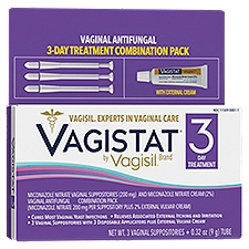 Vagistat by Vagisil Vaginal Antifungal 3-Day Treatment Combination Pack