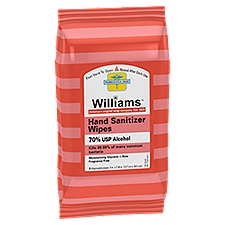 Williams Hand Sanitizer WIpes, 20 Each