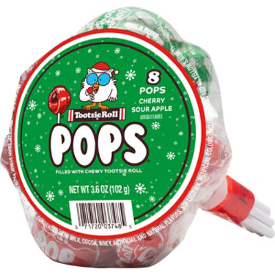 Tootsie Roll Christmas Bunch Pops,, 3 oz