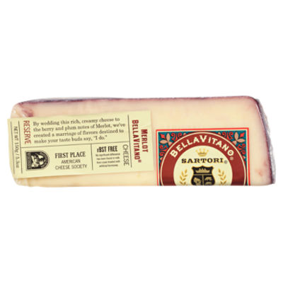 SARTORI Merlot BellaVitano Cheese, 5.3 oz - The Fresh Grocer