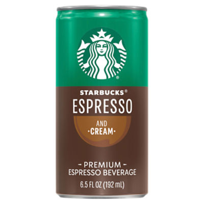 Starbucks Espresso and Cream Premium Espresso Beverage, 6.5 fl oz Fairway