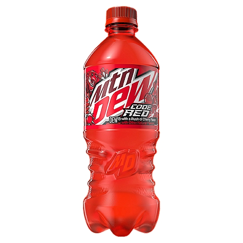 Mtn Dew Code Red DEW With A Rush Of Cherry 20 Fl Oz