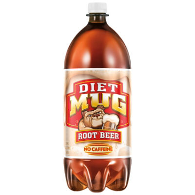 Mug Diet Root Beer Soda - Single Bottle, 67.63 fl oz