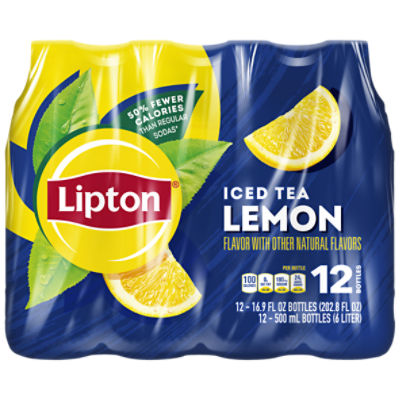 Lipton Iced Tea , Lemon, 16.9 Fl Oz, 12 Count ShopRite