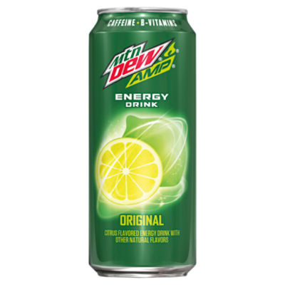 Mtn Dew Amp Original Energy Drink, 16 fl oz