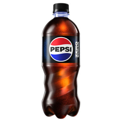 Pepsi Zero Sugar Soda, Cola, 20 Fl Oz