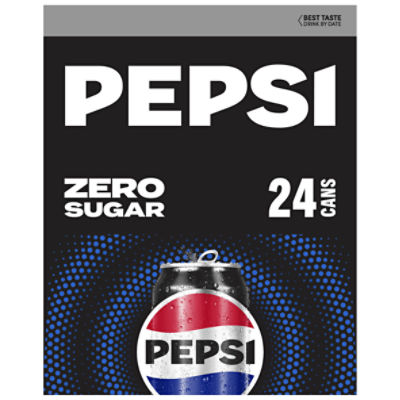 Pepsi - Pepsi, Zero Sugar - Zero Sugar 12 Fl Oz 24 Count Can (24