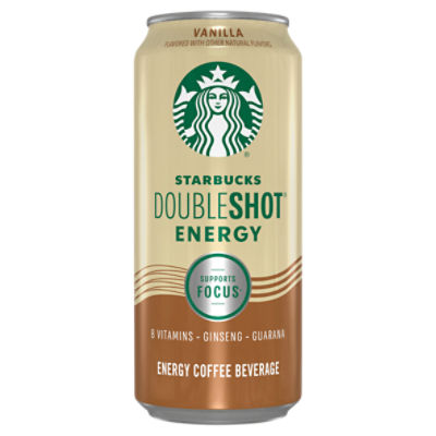Starbucks Double Shot Energy Coffee Beverage Vanilla Flavored 15 Fl Oz Can