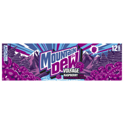 Mtn Dew Voltage Dew Soda, Charged With Raspberry Citrus And Ginseng ...