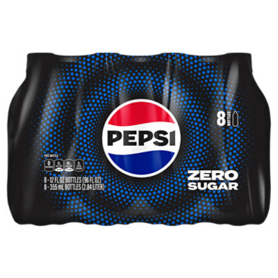 Pepsi Zero Sugar Soda, 355 ml, 8 count