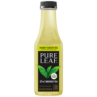 Pure Leaf Real Brewed Tea, Honey Green Tea, 18.5 Fl Oz