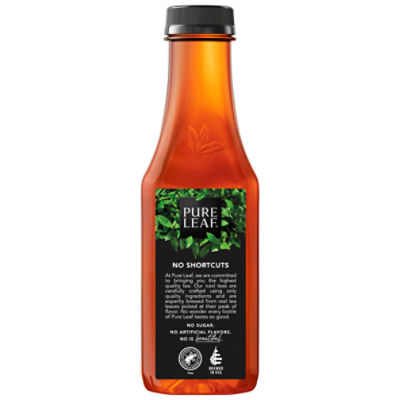 Pure Leaf Real Brewed Tea, Unsweetened Black Tea With Lemon, 18.5