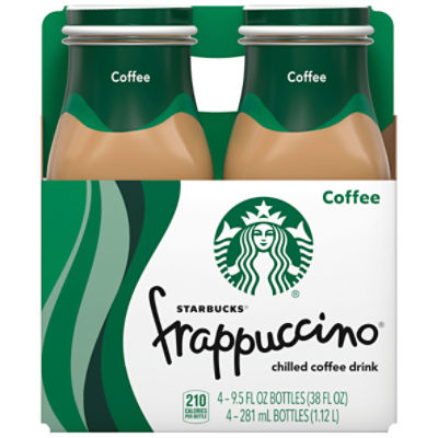 Starbucks Frappuccino Chilled Coffee Drink, Coffee, 9.5 Fl Oz, 4 Count, Bottle