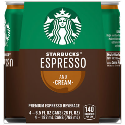 Starbucks Espresso and Cream Premium Espresso Beverage, 6.5 fl oz, 4