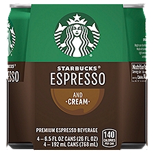 Starbucks Doubleshot Doubleshot Espresso & Cream Coffee Drink, 26 Fluid ounce