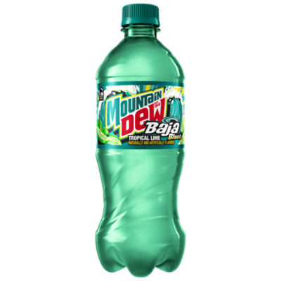 Mtn Dew Baja Blast DEW With a Blast Of Natural & Artificial Tropical