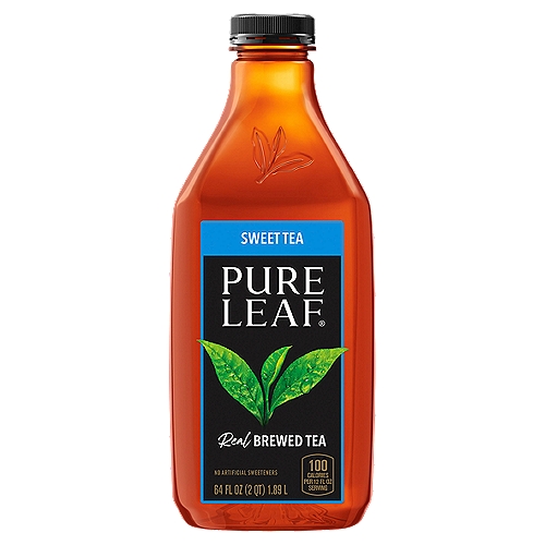 Pure Leaf Sweet Real Brewed Tea, 64 fl oz
Our Real-Brewed Difference
Taste iced tea the way it was meant to be: brewed from real tea leaves, fresh-picked, carefully dried, and expertly brewed. Pure Leaf is never made from powder, so you can enjoy the delicious taste of real-brewed iced tea in every bottle.