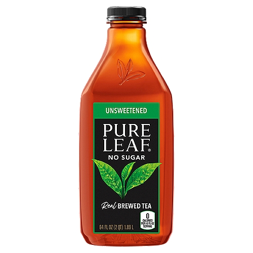 Pure Leaf Unsweetened Black Tea Real Brewed Tea, 64 fl oz
Our Real-Brewed Difference
Taste iced tea the way it was meant to be: brewed from real tea leaves, fresh-picked, carefully dried, and expertly brewed. Pure Leaf is never made from powder, so you can enjoy the delicious taste of real-brewed iced tea in every bottle.