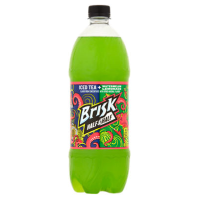 Brisk Half & Half Iced Tea Watermelon Lemonade, 1.05 qt