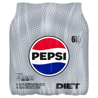 Pepsi Diet Classic Soda, 16.6 fl oz, 6 count
