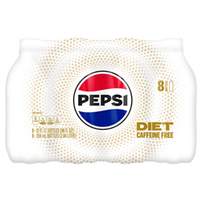 Pepsi Caffeine Free Diet Soda, 12 fl oz, 8 count